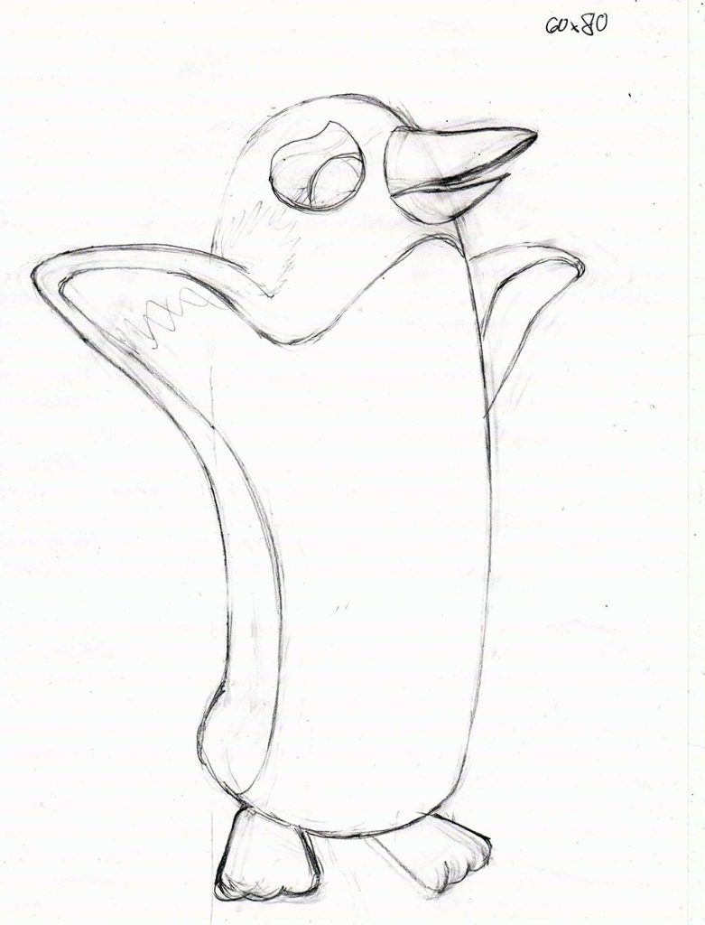 Sad Pingviini artwork in progress